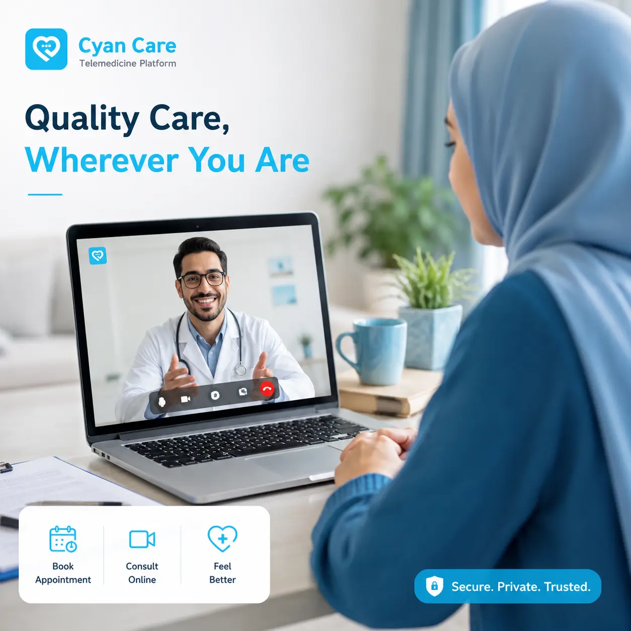 Cyan Care Branding and Social Media