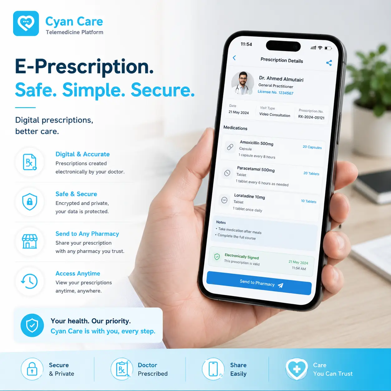 Cyan Care Branding and Social Media