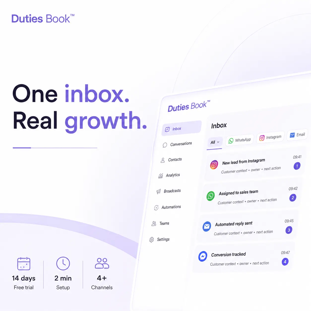 Duties Book Branding and Social Media