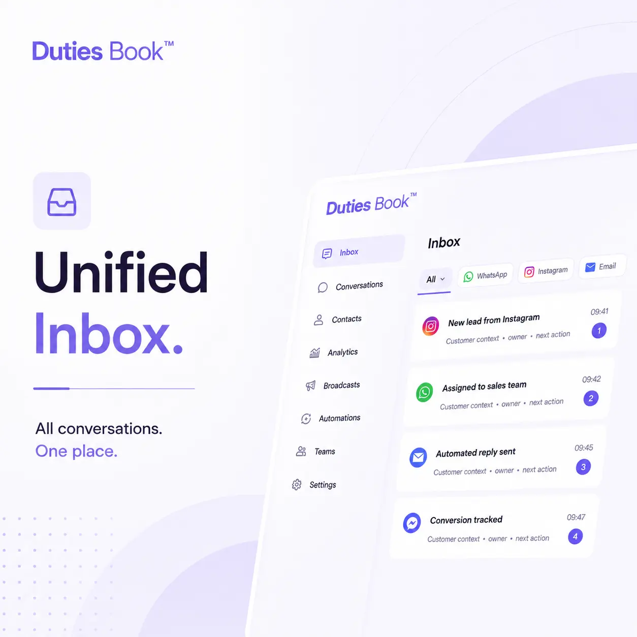 Duties Book Branding and Social Media