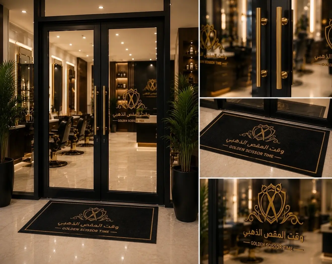 Golden Scissor Time Visual Identity